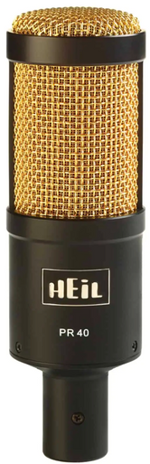 Illustrative image of: HEIL Heil Sound PR40 Black and Gold: Shop by Category;;Microphones;;Heil: Heil Sound PR40 Black and Gold