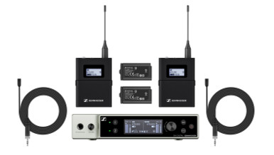 Illustrative image of: Sennheiser Sennheiser EW-DX MKE2 SET-Q1: Wireless Microphone Systems;;Sennheiser: Sennheiser EW-DX MKE2 SET-Q1