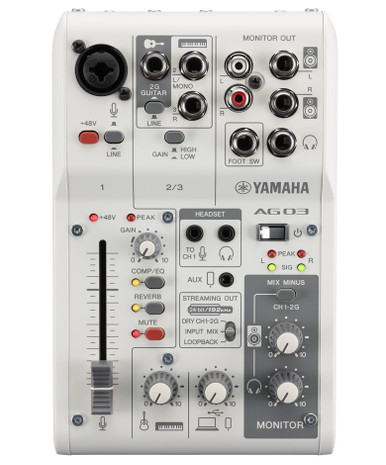 Yamaha AG03 MK2 （すぐに配信ができる） Yamaha AG03 MK2 White - Mixers