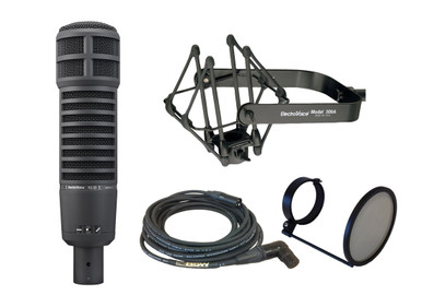Illustrative image of: BSW Electrovoice RE20 Package - Black: Electrovoice;;Dynamic Microphones: Electrovoice RE20 Package - Black