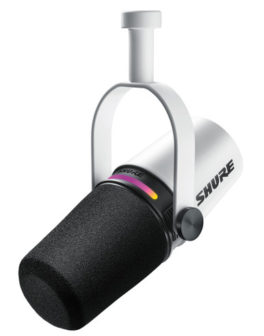 Shure MV7+ White - Broadcast Supply Worldwide