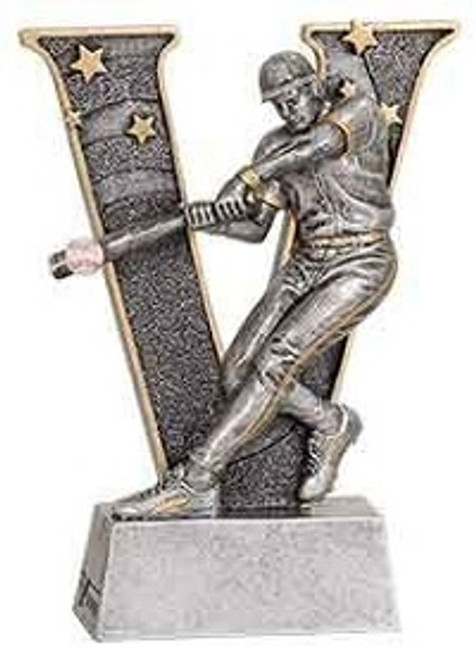 Baseball "V" Series Resin Trophy (Male)