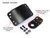 Motorcycle License Plate Holder | Curved Side Axle Mount License Plate Holder - 3/4" (20mm)