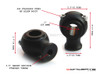 Matte Black Billet Aluminum Old School Harley Davidson Cafe Racer Risers - 1" Motorcycle handlebars