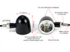 Triple Threat Machined Billet Alum Classic Integrated Motorcycle LED Stop |Tail Lights |Turn Signals | Front -Rear -Both