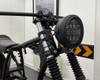 All steel Bucket Motorcycle Headlight with option Passing light