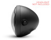 7" Vent Motorcycle headlight cover | Headlamp Grill | Billet Aluminum | Jeep | Cafe Racer