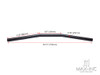 Motorcycle Handlebar Black Alloy Cafe Racer Drag Bars - 1" (25mm)