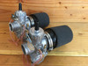 kz400 kz440 vm32 mikuni carburetor kit Complete 32mm cafe racer bratstyle 2-1 intake vm32 mikuni carburetor kit kawasaki bobber chopper