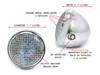 steel wire mesh motorcycle headlight