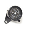 Motorcycle Speedometer / Tachometer Cluster Kit  black mini 2.5 dia.