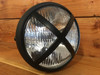 Scrambler 7 Inch Motorcycle Headlight | Billet X Guard | H4 Halogen | Metal Bucket