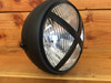 Cross Style  7 Inch Motorcycle Headlight | Billet X Guard | H4 Halogen | Metal Bucket
Motorcycle Headlight Guard