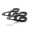 7 Inch Motorcycle Headlight w/brackets Kit | Billet X Guard | H4 Halogen | Metal Bucket