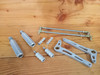 Clear Universal Solid Motorcycle Rearset | Cafe Racer Bratstyle | Custom DIY rear set kit