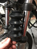 35mm x 58mm fork gaiters | 5.25" tall | Short Motorcycle Fork Gaiter