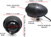 ATV UTV Motorcycle Headlight Projector | Black | 55 W halogen bulb
