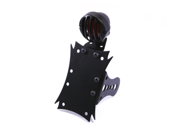 Motorcycle Side Axle Mount License Plate Holder Tail Light | LED Stop Tail Light