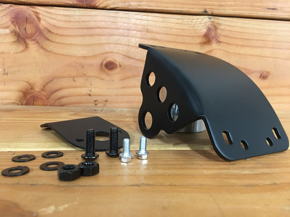 Motorcycle License Plate Holder | Curved Side Axle Mount License Plate Holder - 3/4" (20mm)