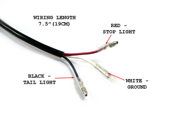 2" Motorcycle Flush Mount LED Stop | Tail Light | Easy Install | Very Bright