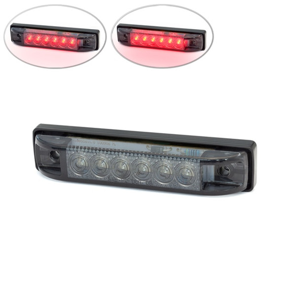 4" Cafe Racer Flush Mount LED Stop | Tail Light | Smoked Lens