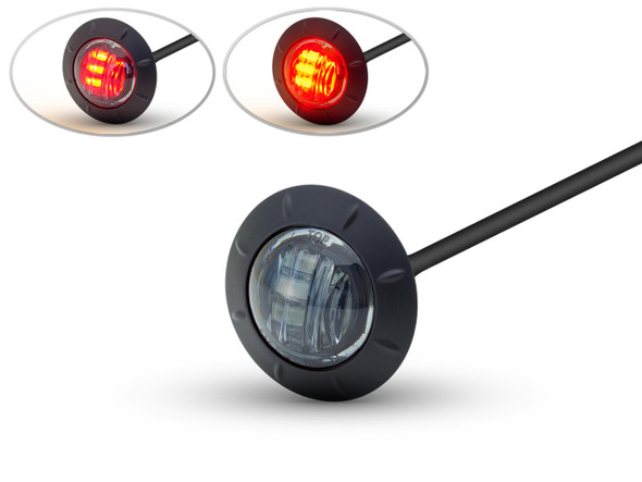 2" Motorcycle Flush Mount LED Stop | Tail Light | Brake Light | Smoked Lens