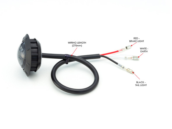 2" Motorcycle Flush Mount LED Stop | Tail Light | Brake Light | Smoked Lens