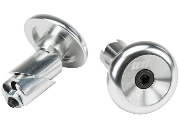 Silver Anodized CNC Machined Aluminum Bar Ends - 7/8"(22mm)