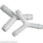 1/4 inch motorcycle  fuel line y connector