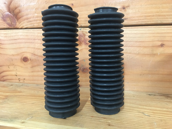 Motorcycle Fork Gaiter | 32-39MM Lower - 40-54MM Upper | Cafe Racer Bratysle Fork Cover Pair