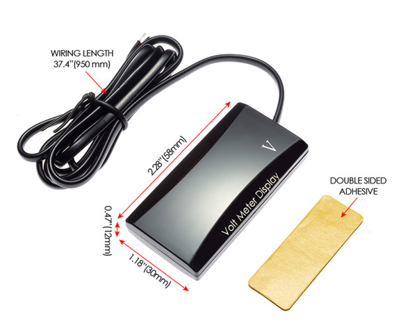 Motorcycle Digital Voltmeter | 12v Volt | LED display | Waterproof