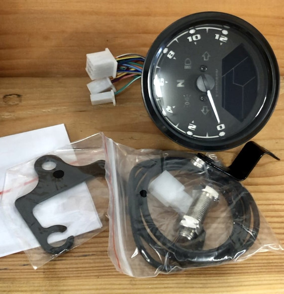 Motorcycle Universal Speedometer/Tachometer | All In one | Turn-Fuel-Hi/LO-Neutral