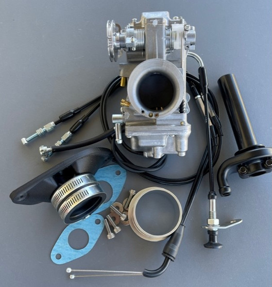 Yamaha SZR 660 | Mikuni LH Throttle TM42 Flatslide Carburetor Kit | Single Carb Kit-For OEM Air-box