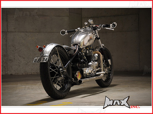Chrome Round Bar End Motorcycle Mirrors | Sportbike Mirrors | Dual-Sport | Cafe Racer