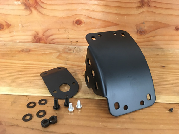 Motorcycle License Plate Holder | Curved Side Axle Mount License Plate Holder - 3/4" (20mm)