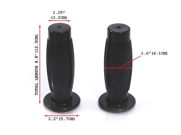 Black comfy motorcycle grip