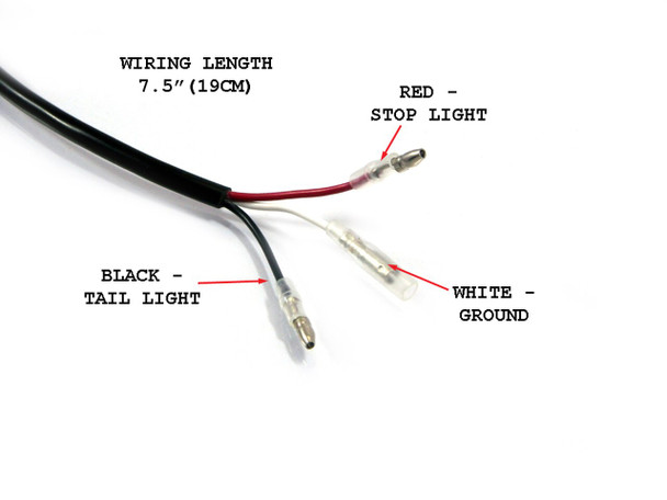 Motorcycle taillight brake light