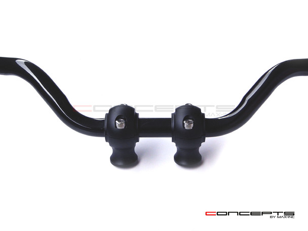 Matte Black Billet Aluminum Old School Harley Davidson Cafe Racer Risers - 1" Motorcycle handlebars