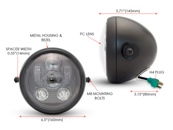 The Best LED motorcycle Headlight 6 inch