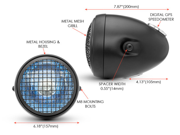 Wire mesh headlight guard