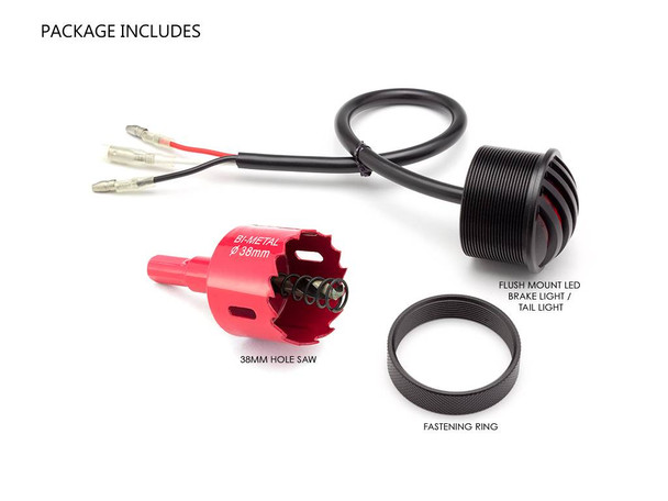 flush mount motorcycle  brake light kit