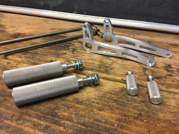 Universal Solid Motorcycle  Rearset | Cafe Racer Bratstyle  |