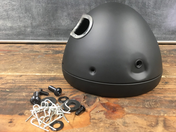 Motorcycle Headlight Shell | 7" lens 7.75" overall OD  All Steel |  Bucket ONLY