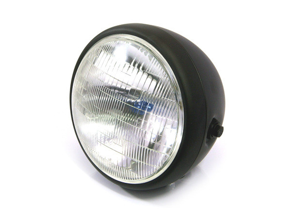 7 inch  Halogen Black Motorcycle Headlight Steel