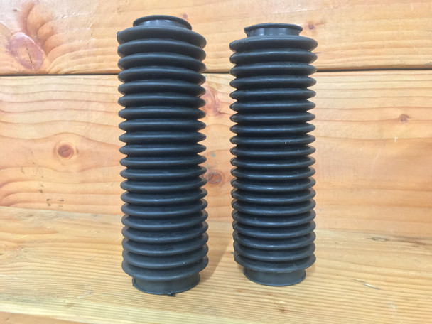 Motorcycle Fork Gaiter | 32-39MM Lower - 40-54MM Upper | Cafe Racer Bratysle Fork Cover Pair