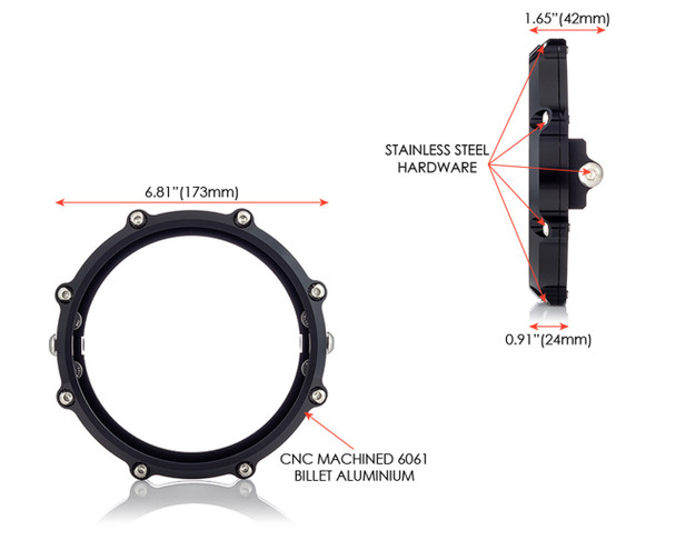 Billet 5.75 Headlight Ring