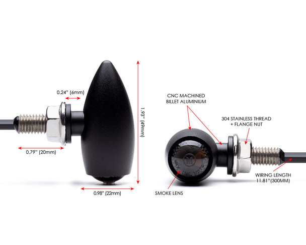 Motorcycle LED Turn Signal | Taillight | Brake Stop Light