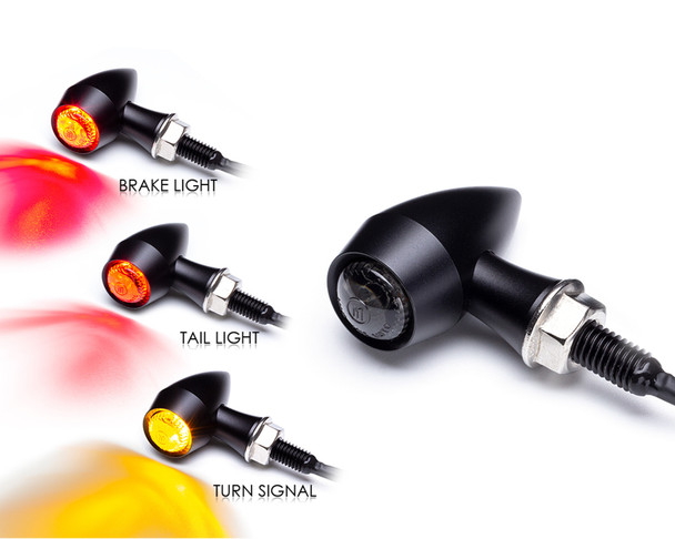Micro Motorcycle Turn Signal  | Integrated LED Stop | Tail Lights / Turn Signals