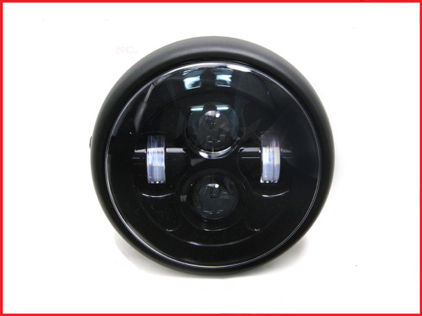 7 INCH High Quality Projector LED Matte Black Metal Headlight