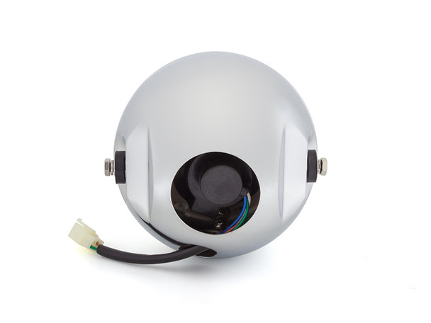 6.75" Chrome Universal Metal Headlight - Emarked